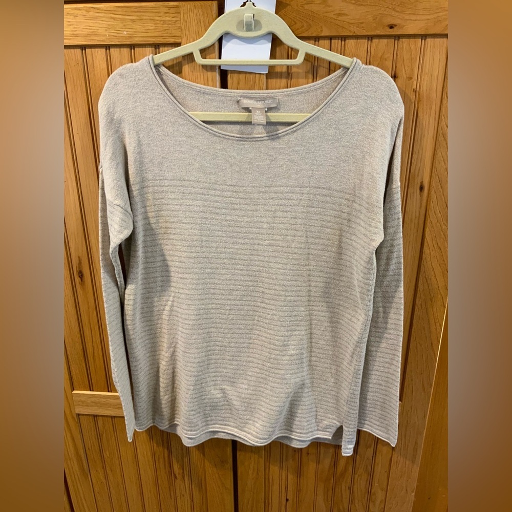 Banana Republic Light Gray Long Sleeve Top